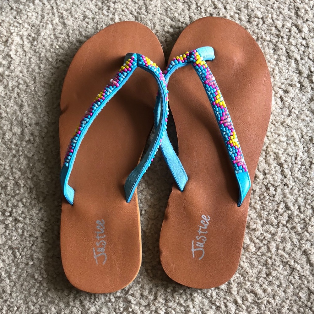Beaded Flip Flops